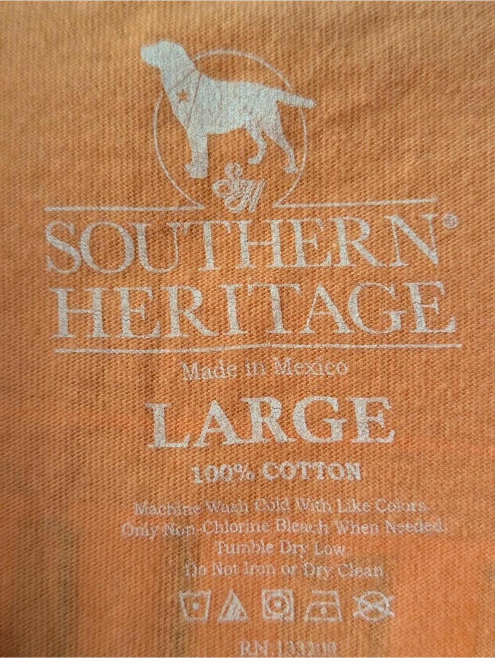 Southern Heritage Shirt Large Orange Southern By Choice Dog Graphic Tee Dog - Picture 6 of 7